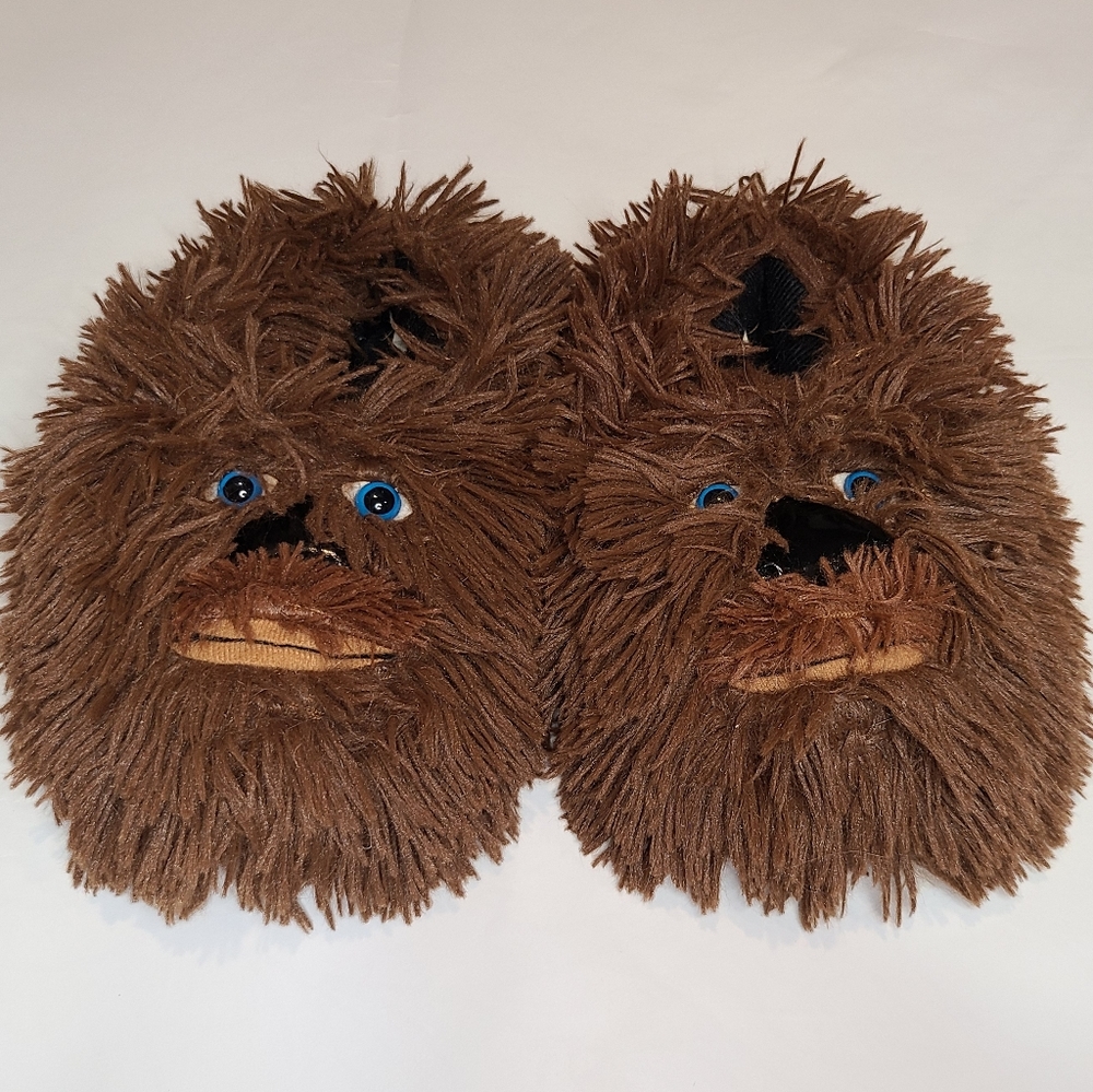 3/$12 Kids Chewbacca slippers, sz M 13-1
